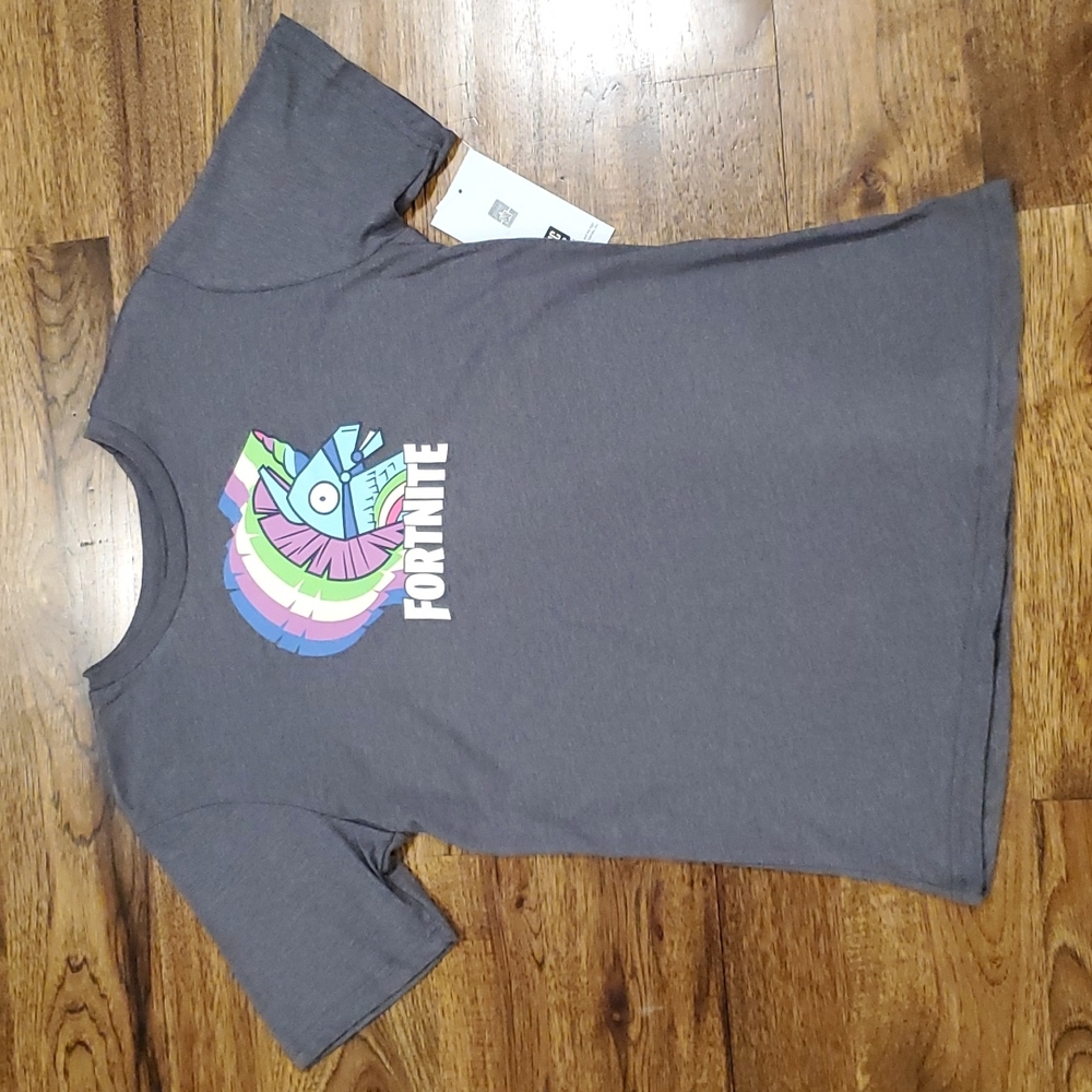 Boys Fortnite gray graphic print tshirt size XL(14/16)